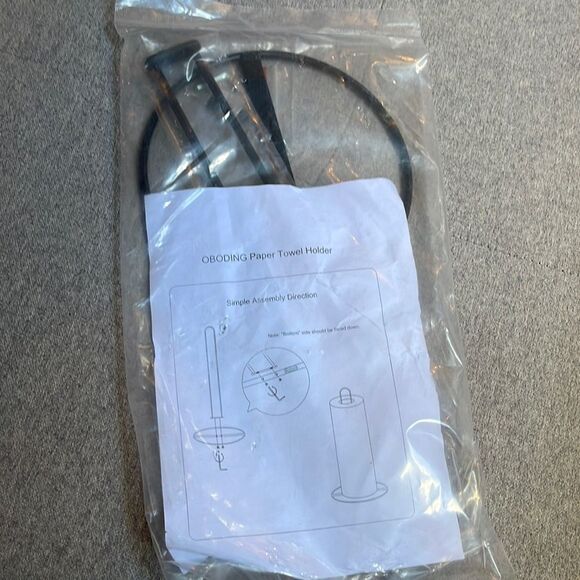 NWT Black Paper Towel Holder - Picture 5 of 6